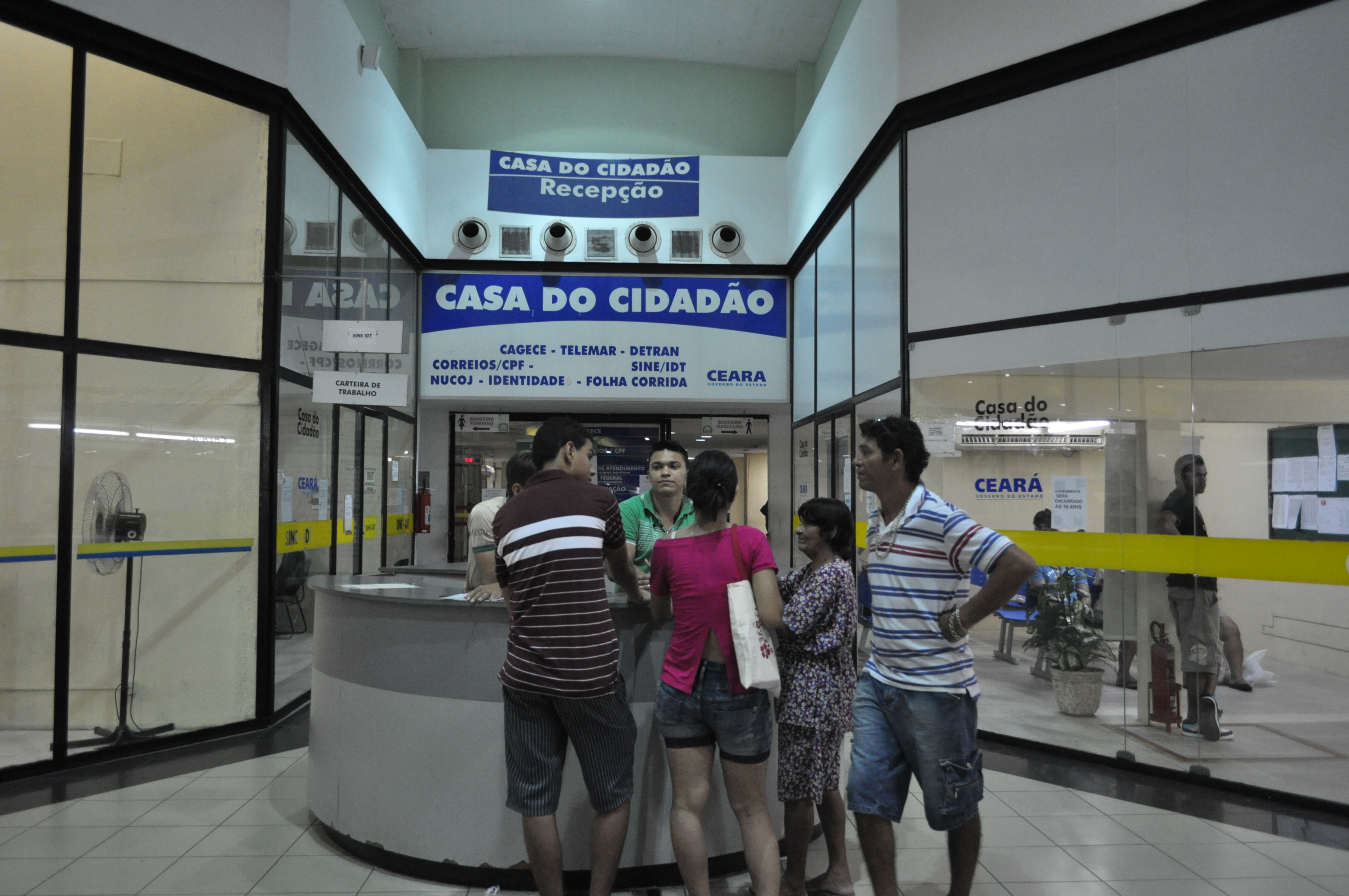 Atendimento normalizado na Casa do Cidadão do Shopping Diogo