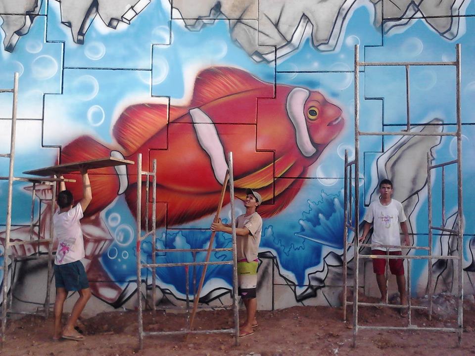 IPPOO I passa por intervenção de grafite dentro do Festival Concreto