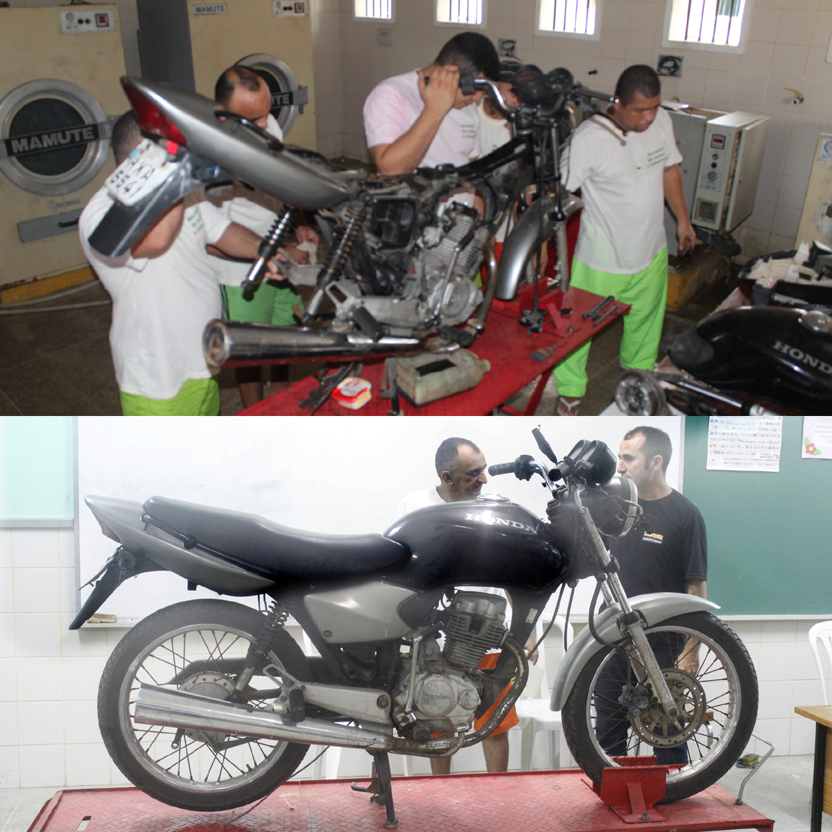 IPPOO II: Sete internos concluem curso básico de mecânica de motos