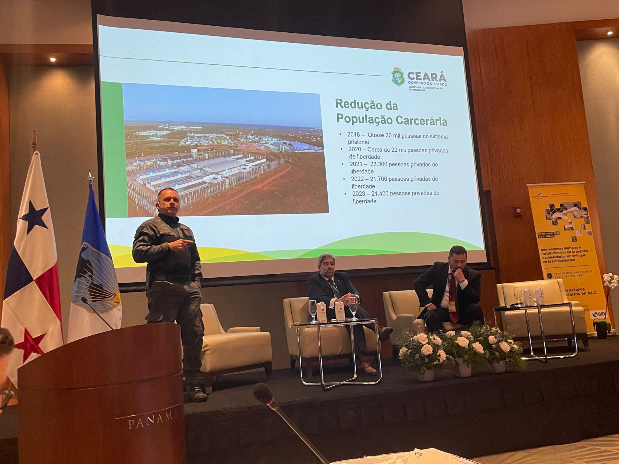 Secretário Mauro Albuquerque participa de evento internacional sobre inovações digitais e institucionais na gestão penitenciária na República do Panamá