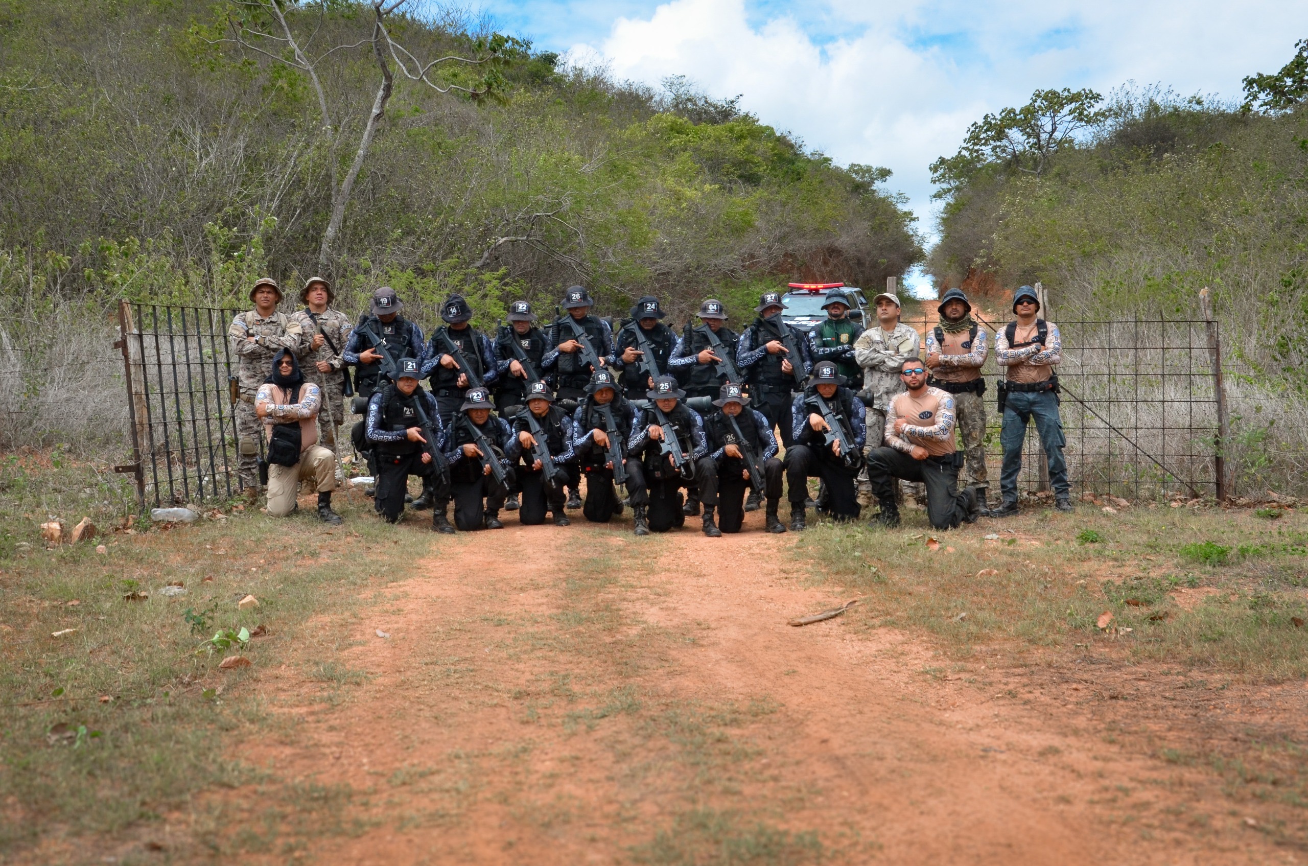SAP e PMCE promovem instrução de Patrulha Rural para policiais penais do Curso de Patrulhamento Tático Prisional