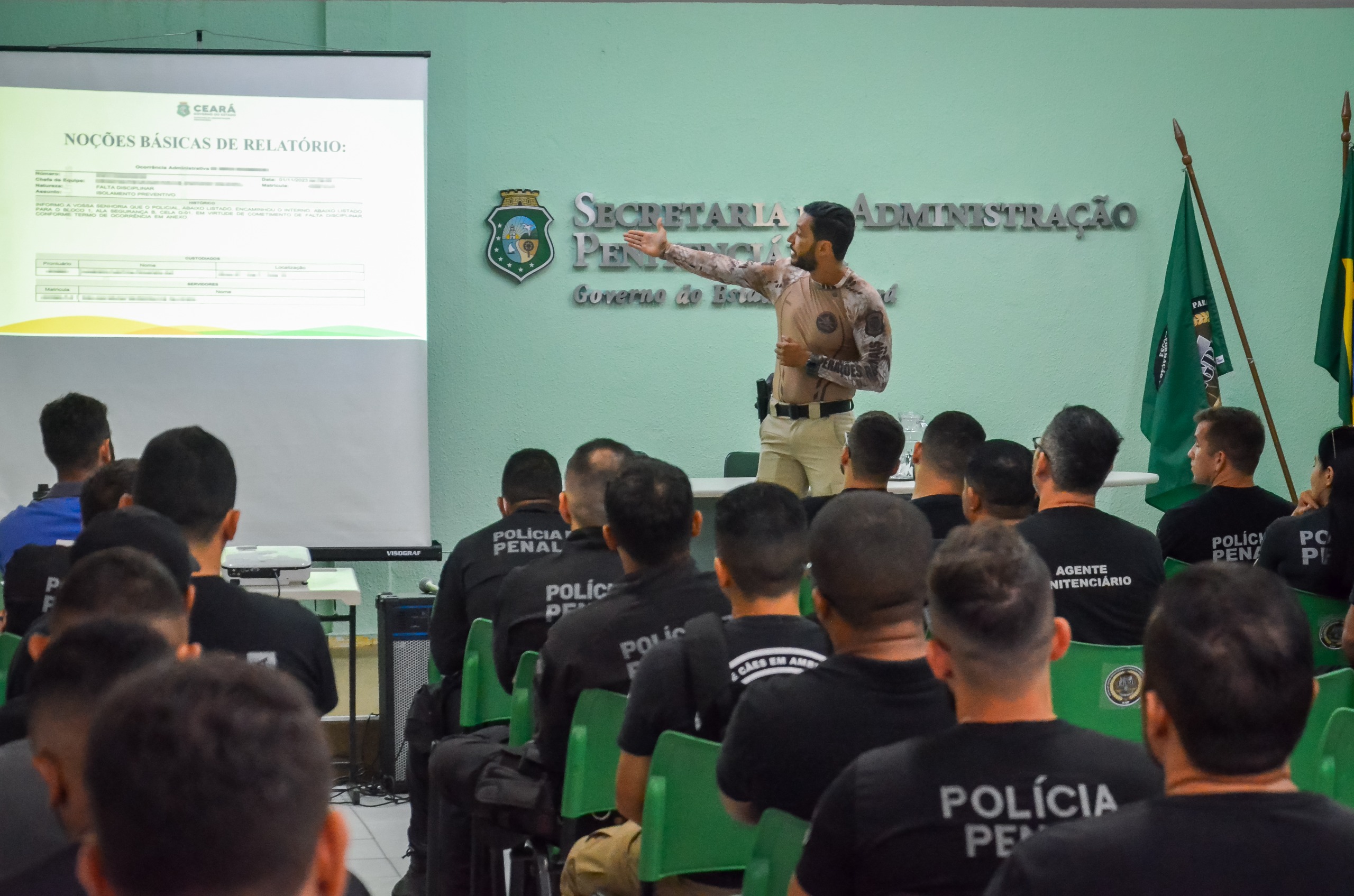 SAP capacita policiais penais em Curso de Elaboração de Relatórios de Ocorrências
