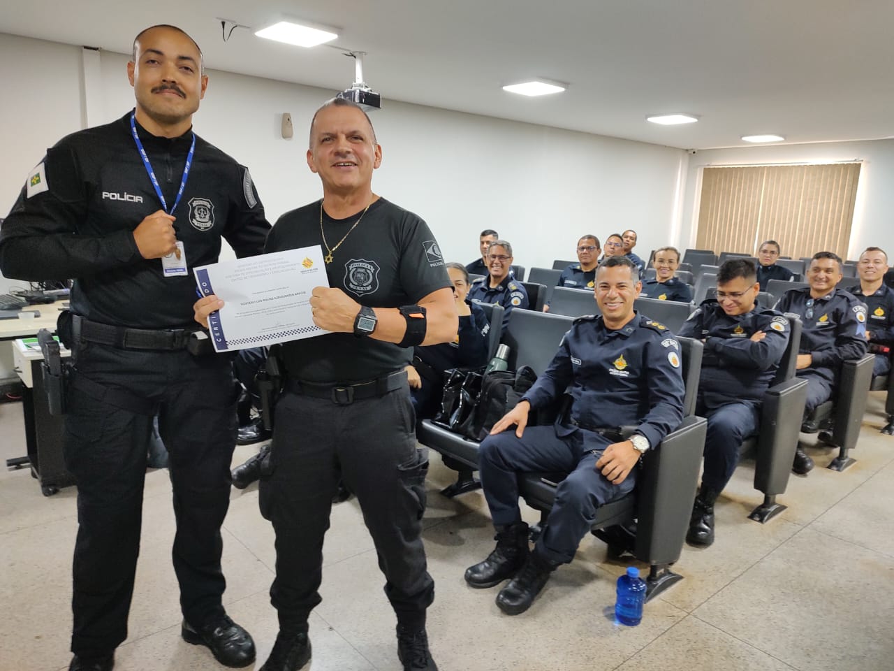 Secretário Mauro Albuquerque ministra palestra sobre gestão prisional e ações afirmativas de direitos humanos para alunos do I curso de Multiplicador de Direitos Humanos Aplicados à Atividade Policial do Distrito Federal