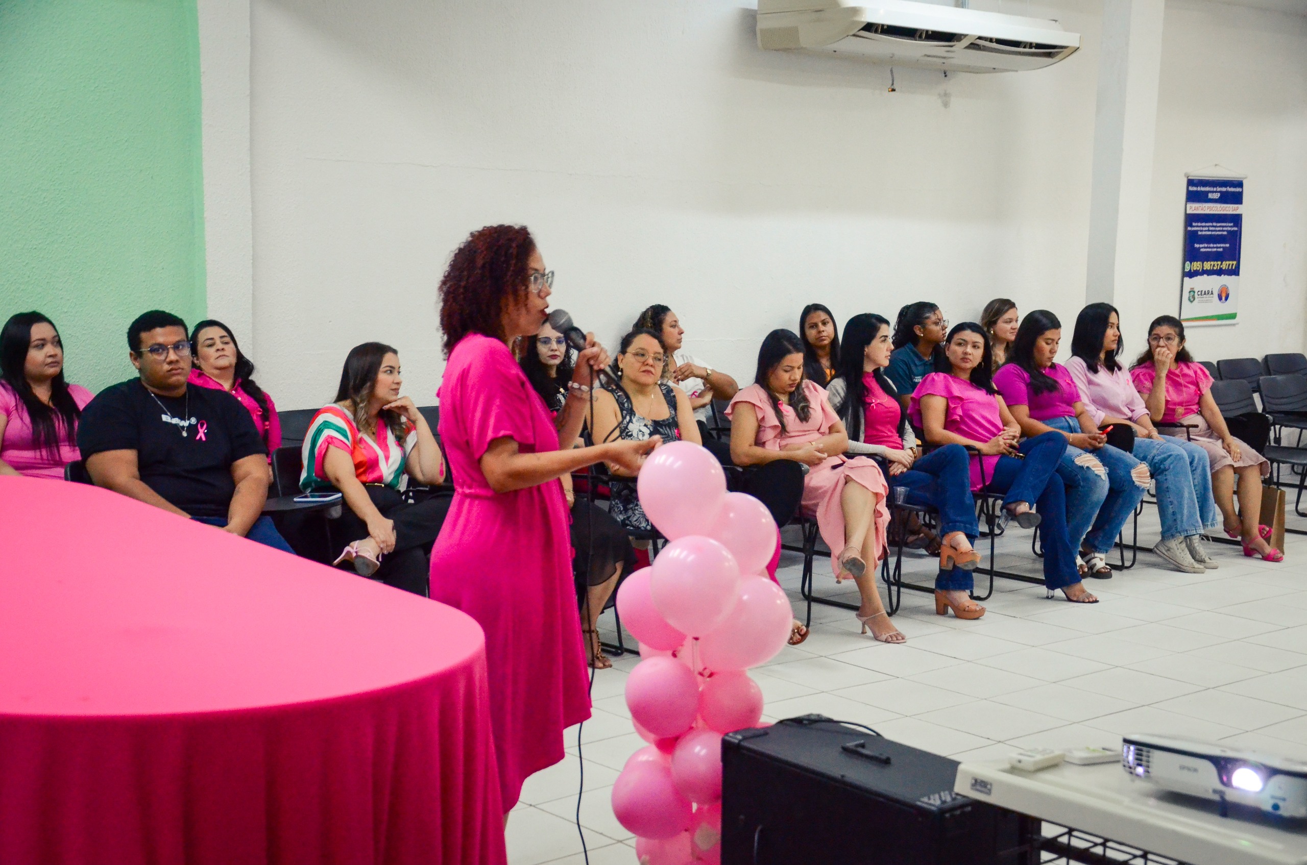 Roda de conversa e serviços de saúde marcam o “Dia D” do Outubro Rosa para servidoras e colaboradoras do sistema prisional