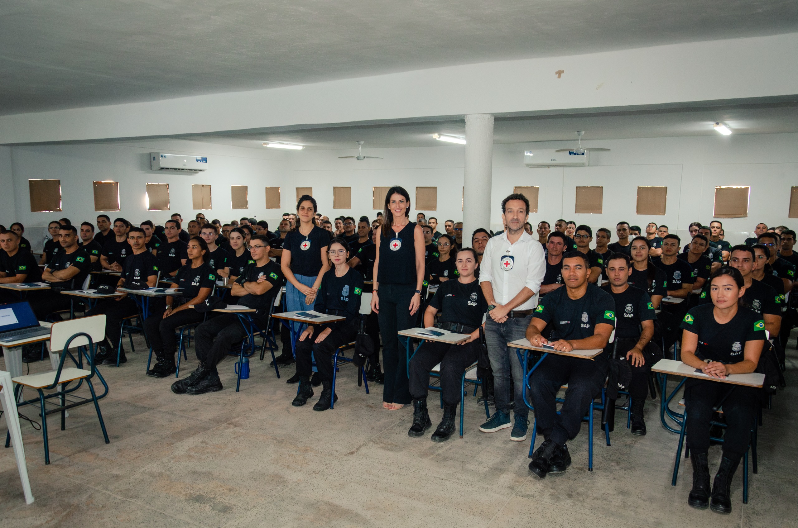 Comitê Internacional da Cruz Vermelha promove curso sobre “Regras de Mandela” para alunos do curso de formação da Polícia Penal do Ceará