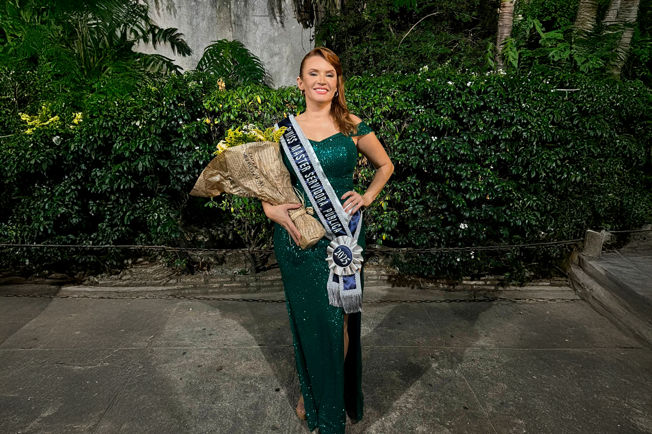 Policial penal conquista primeiro lugar no concurso Miss Master Servidor Público 2025