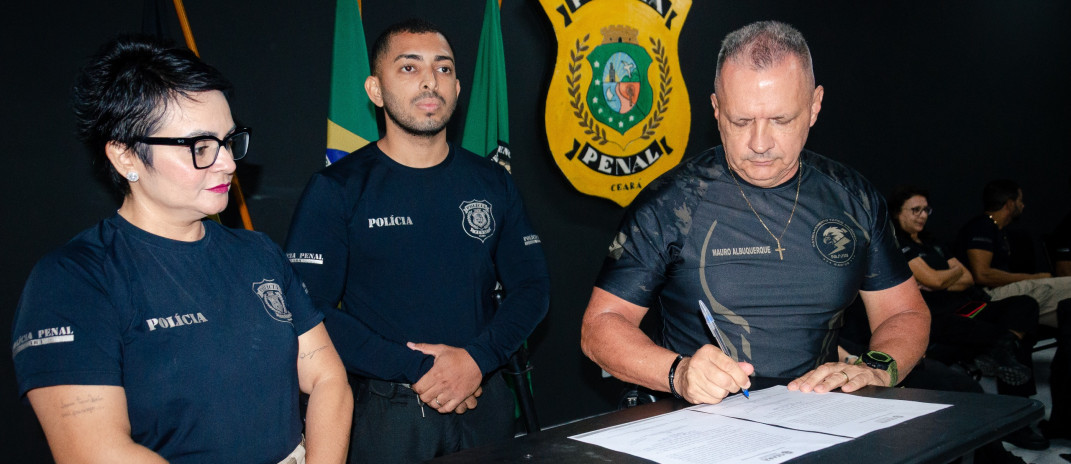 SAP realiza assinatura dos termos de posse para 257 novos policiais penais