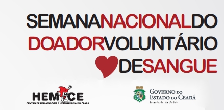 Doador de sangue: Hemoce realiza semana de mobilização