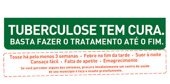 Ações de controle da tuberculose serão feitas em locais públicos