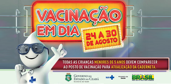 Campanha de multivacinação será lançada sexta, 23, às 9h, no Centro de Saúde do Meireles