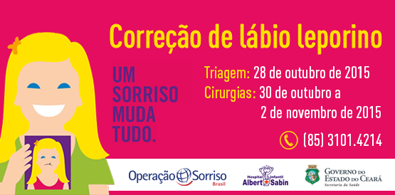Operação Sorriso seleciona para cirurgia de correção de lábio leporino