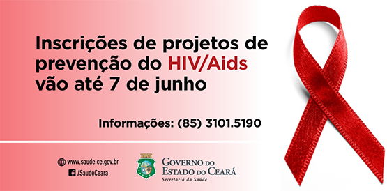 Inscrições de projetos de prevenção do HIV/Aids vão até 7 de junho