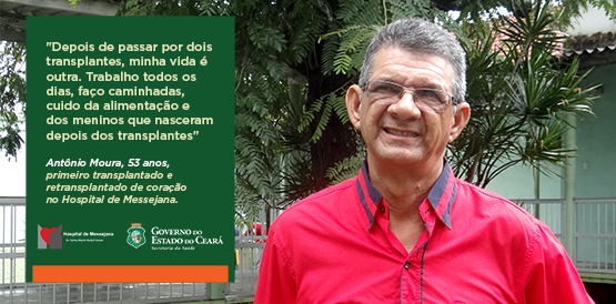 Primeiro retransplantado de coração no Ceará comemora 18 anos de sobrevida