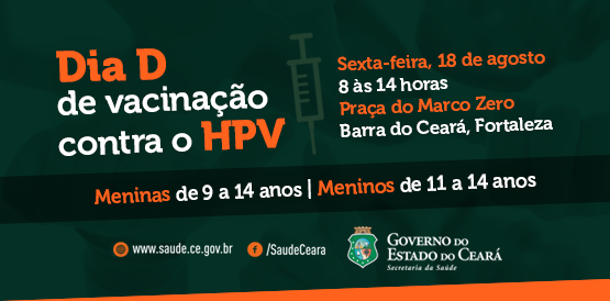 Sexta-feira, 18, é dia de mobilização para vacinação contra HPV