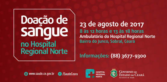 Hospital Regional Norte mobiliza doadores de sangue em Sobral
