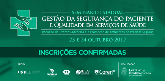Seminário de segurança do paciente divulga inscrições deferidas