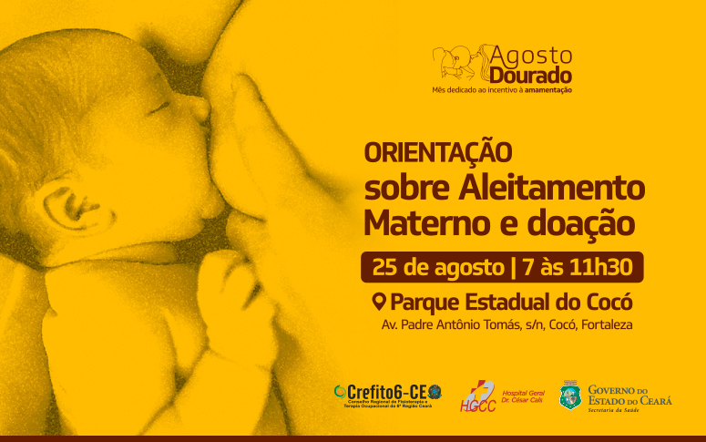 Parque do Cocó recebe ação de incentivo à amamentação neste domingo, 25
