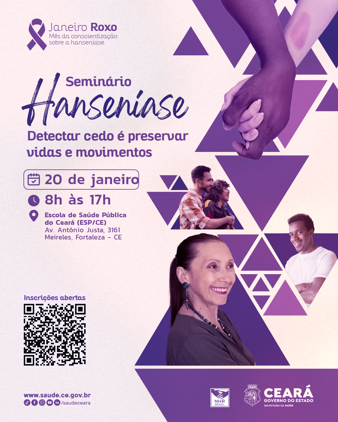 Janeiro Roxo: seminário estadual quer ampliar debate sobre diagnóstico precoce da hanseníase