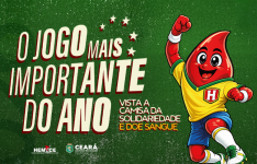 No clima da Copa do Mundo, Hemoce lança campanha de incentivo à doação de sangue