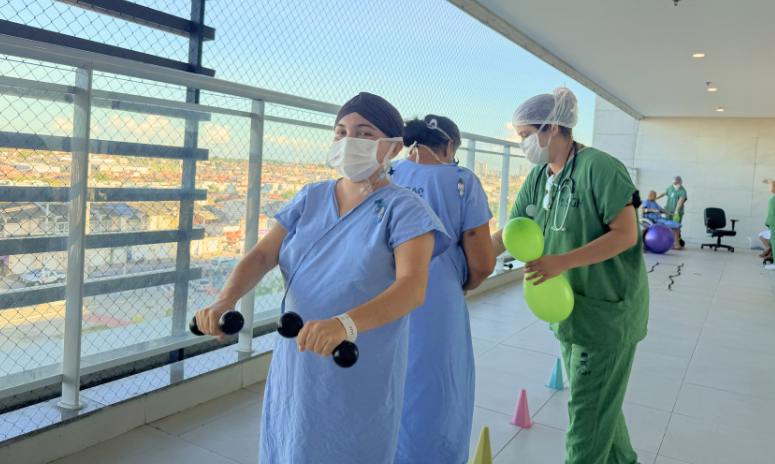 Projeto une movimento e acolhimento na rotina de pacientes oncológicos do HUC