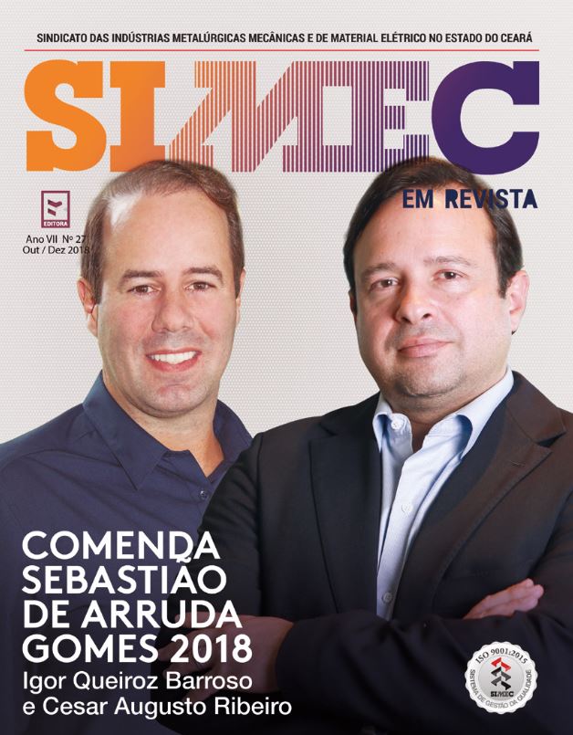 Indústria eletrometalmecânica homenageia Cesar Ribeiro e Igor Queiroz Barroso com comenda