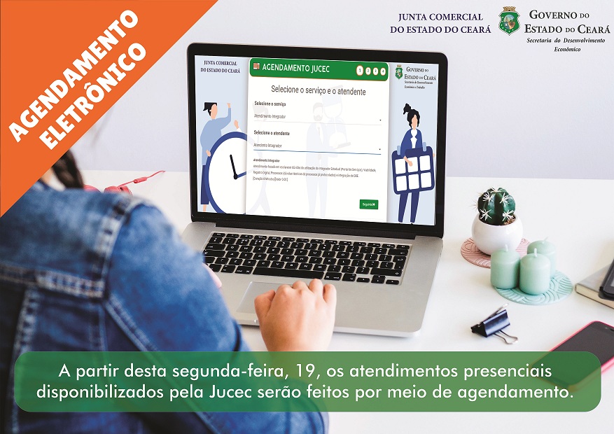 Jucec disponibiliza agendamento eletrônico para atendimentos presenciais