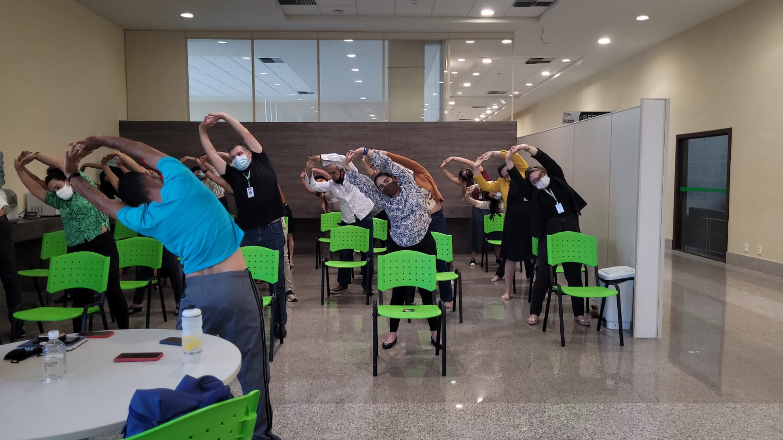 Jogo de Perguntas e Ginástica Laboral movimentam as equipes na Gincana do Servidor