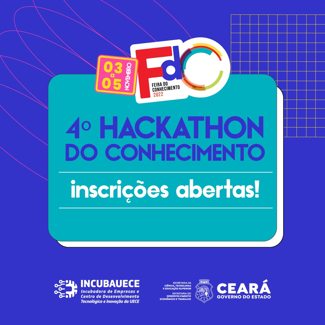 Estão abertas as incrições para o 4º Hackathon do Conhecimento que acontece na FdC 2022