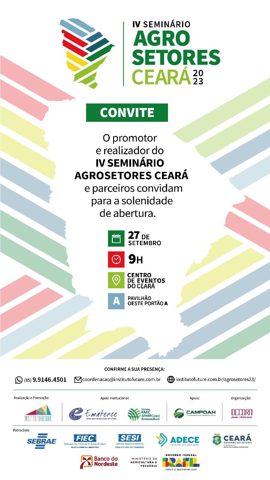 SDE estará no IV Seminário Agrosetores Ceará