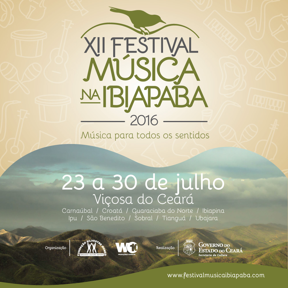 XII Festival Música na Ibiapaba divulga a lista de selecionados para participarem das oficinas