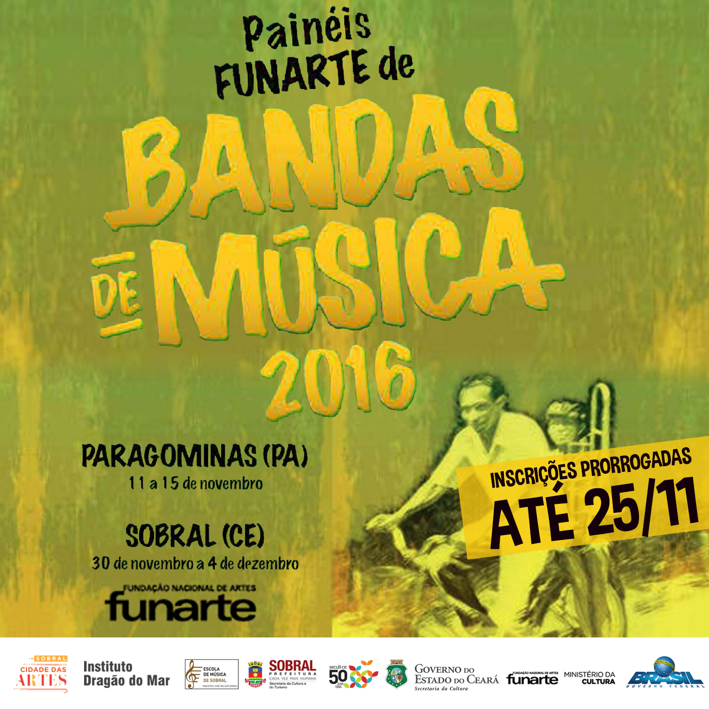 Painéis Funarte de Bandas de Música têm inscrições prorrogadas até 25/11