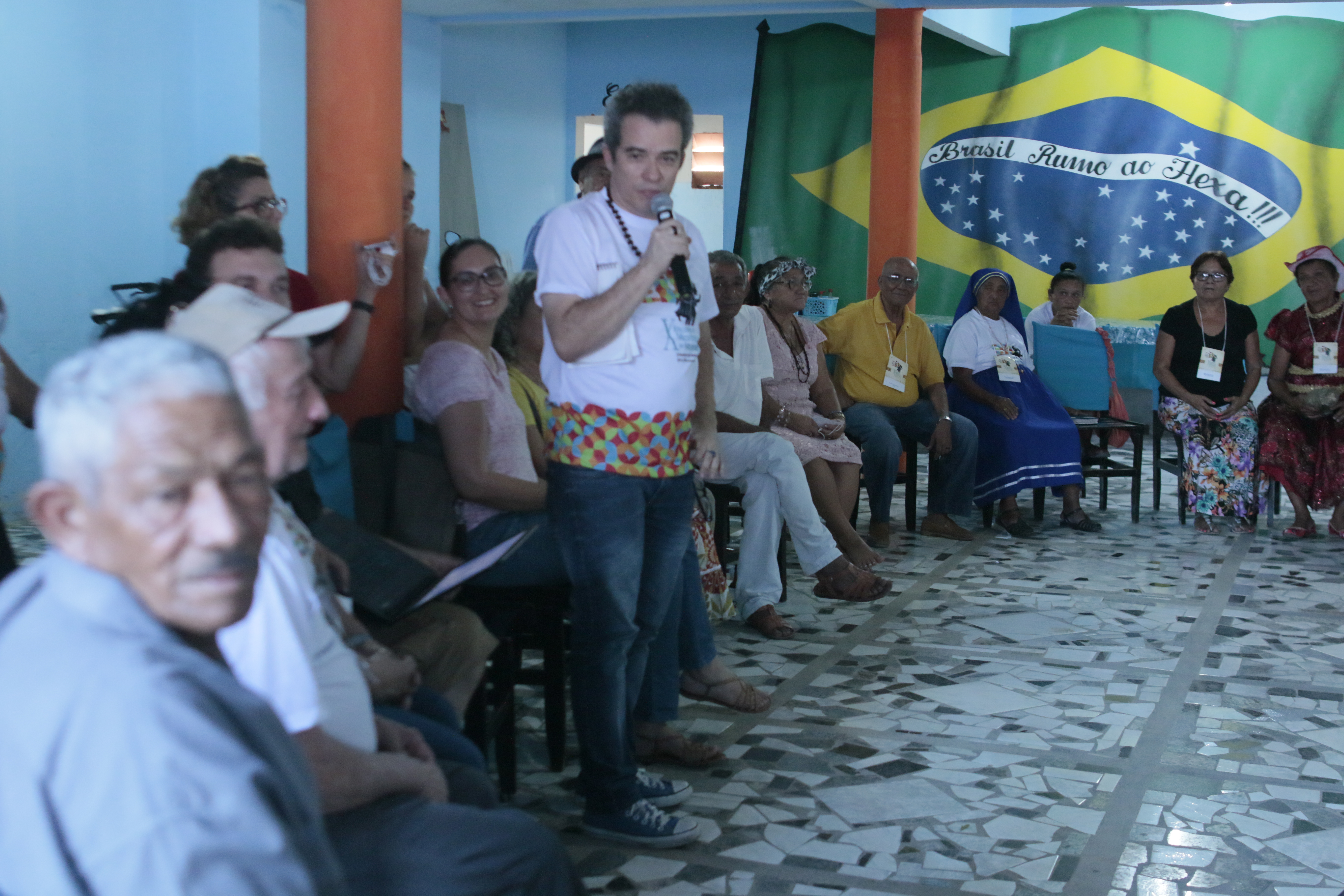 Mestres da Cultura participaram, neste sábado, de roda de conversa com o secretário Fabiano dos Santos Piúba