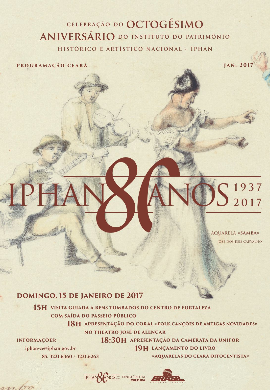 Iphan celebra 80 anos com caminhada, bicicletada e lançamento de livro, com apoio da Secult