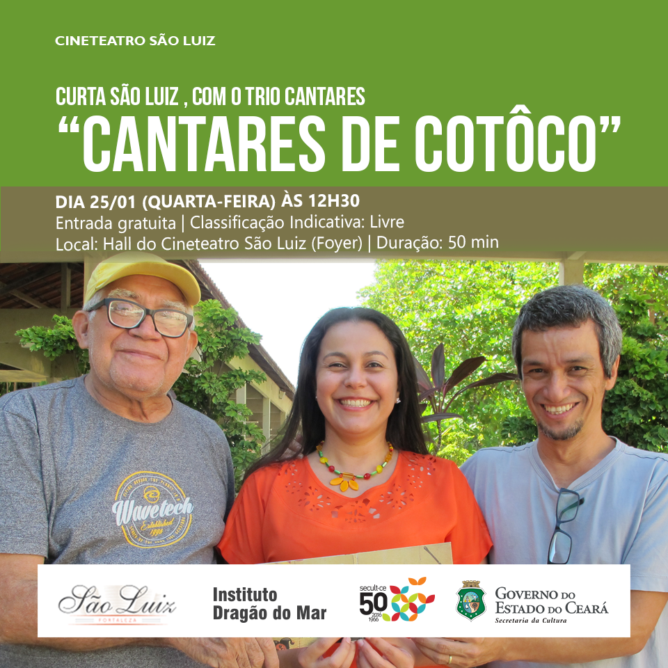 Curta São Luiz: Ramos Cotôco é homenageado em show nesta quarta, 25/1, às 12h30, no Cineteatro São Luiz, com entrada franca