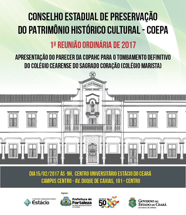 Tombamento definitivo do prédio do Colégio Cearense poderá ser aprovado nesta quarta-feira, 15/2