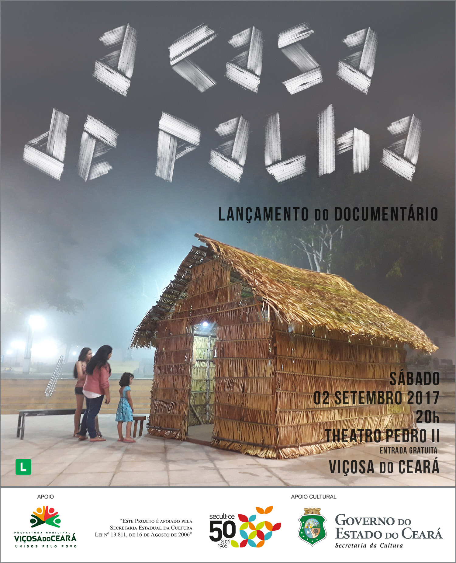 Com apoio da Secult, intervenção urbana “A Casa de Palha”, que ocorreu na cidade de Viçosa do Ceará, ganha documentário