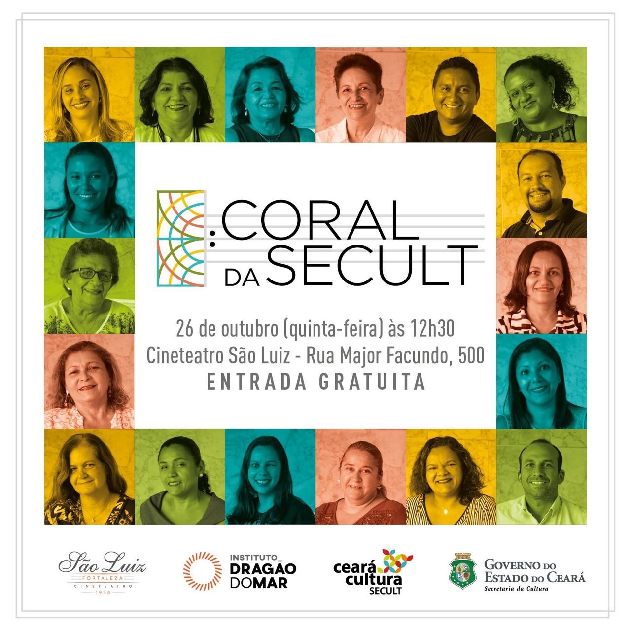edição especial do #CurtaSãoLuiz com apresentação do Coral da Secult na quinta-feira, 26 de outubro