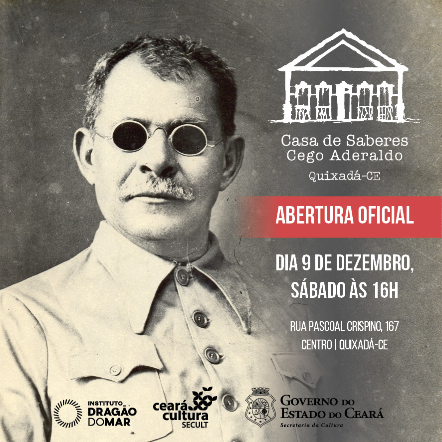 Casa de Saberes Cego Aderaldo, equipamento cultural da Secult no Interior, será inaugurada, em Quixadá, neste sábado, 9/12