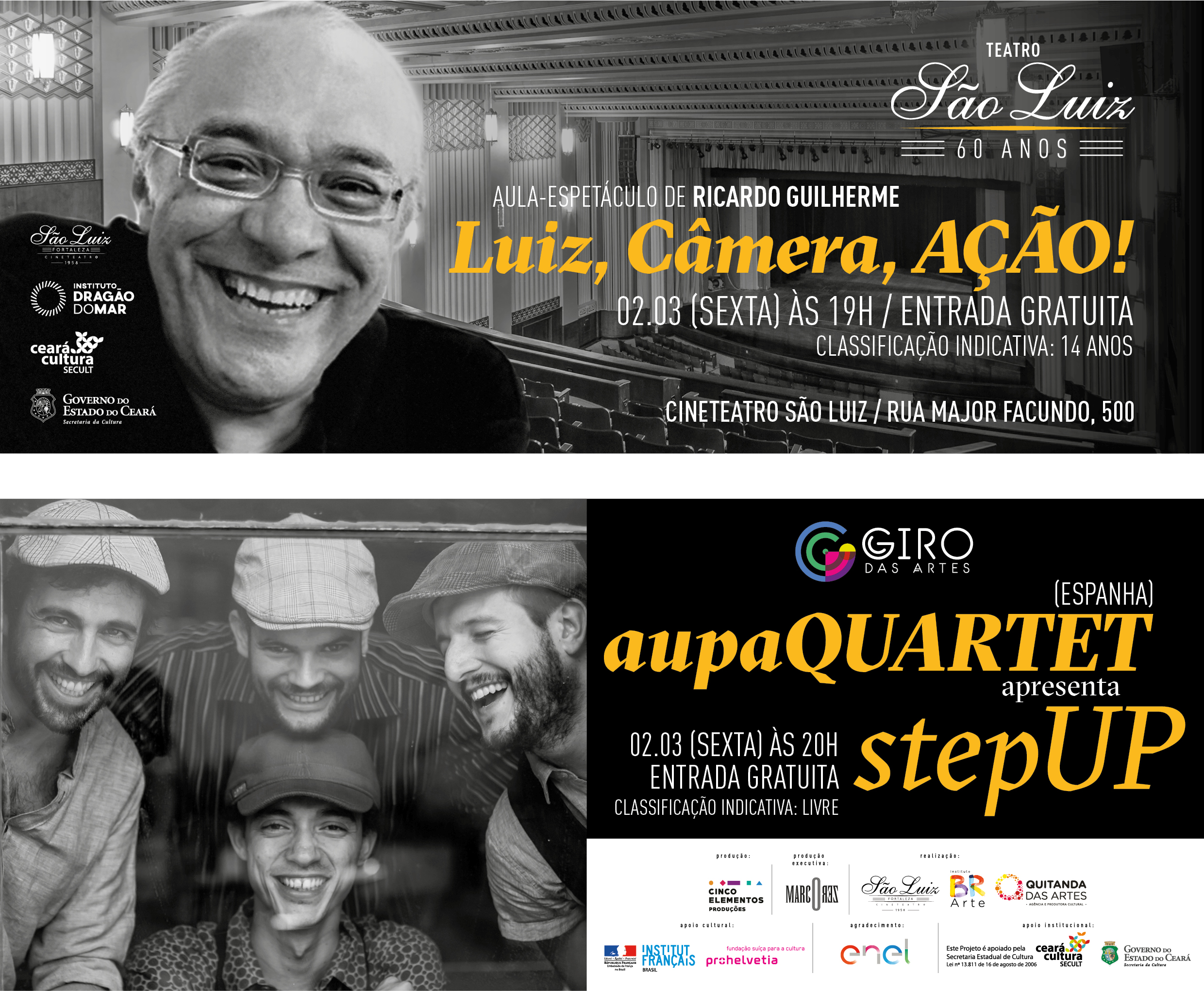 Cineteatro São Luiz dá início a programação alusiva ao seu aniversário de 60 anos