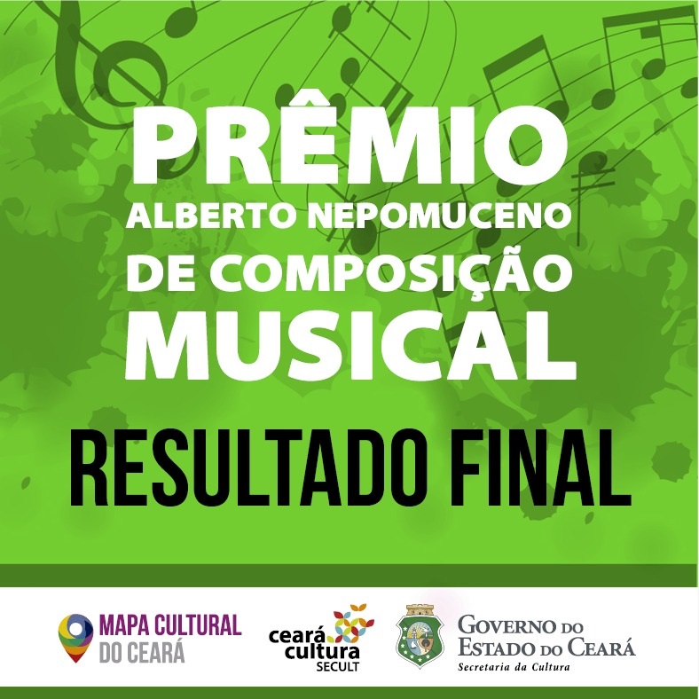 XI Edital Incentivo às Artes: Secult divulga o resultado final do Prêmio Alberto Nepomuceno de Composição Musical