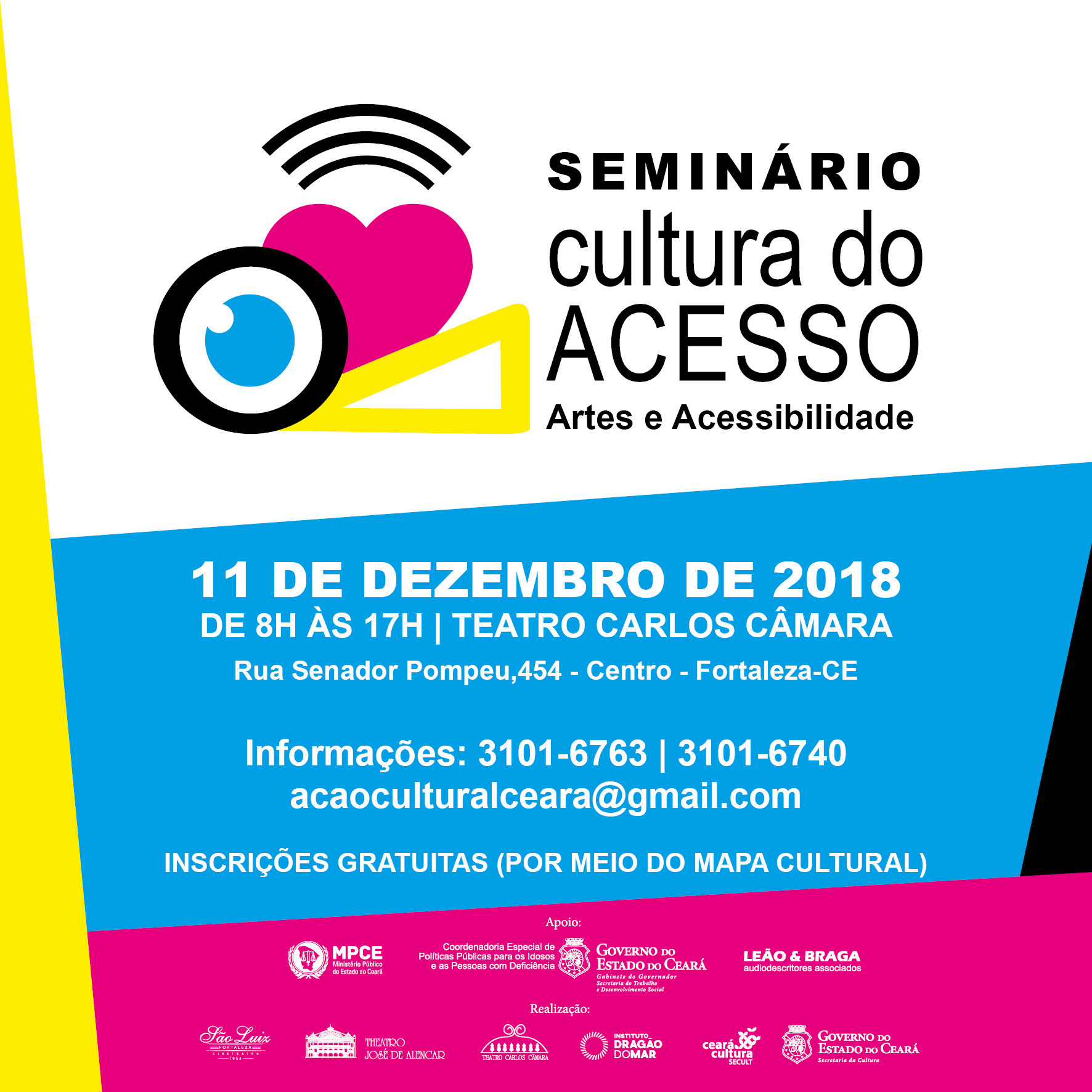 Seminário “Cultura do Acesso: Arte e Acessibilidade” acontece dia 11/12