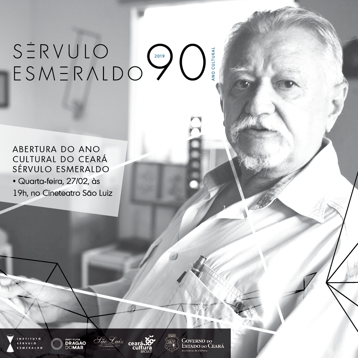 Abertura do “Ano Cultural Sérvulo Esmeraldo” ocorre na quarta-feira (27/2)