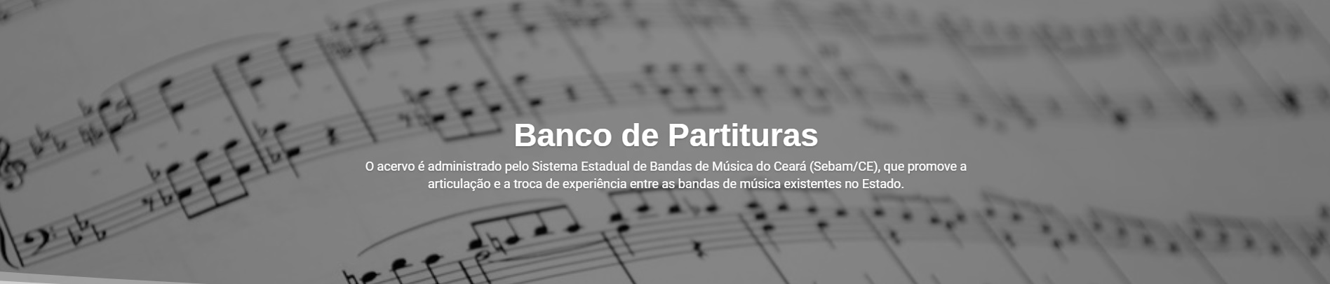 Banco de Partituras já está no ar