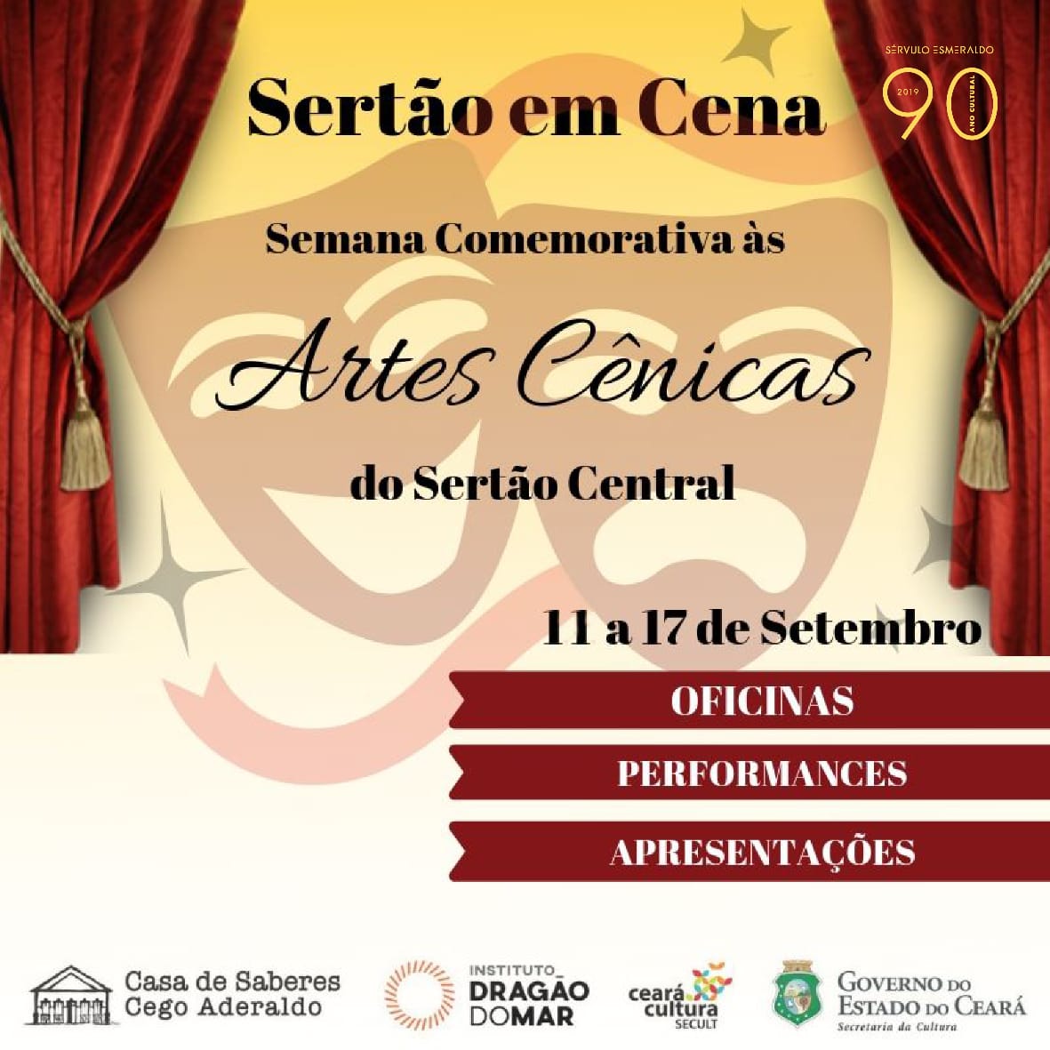 Casa de Saberes Cego Aderaldo, em Quixadá, promove Semana de Artes Cênicas