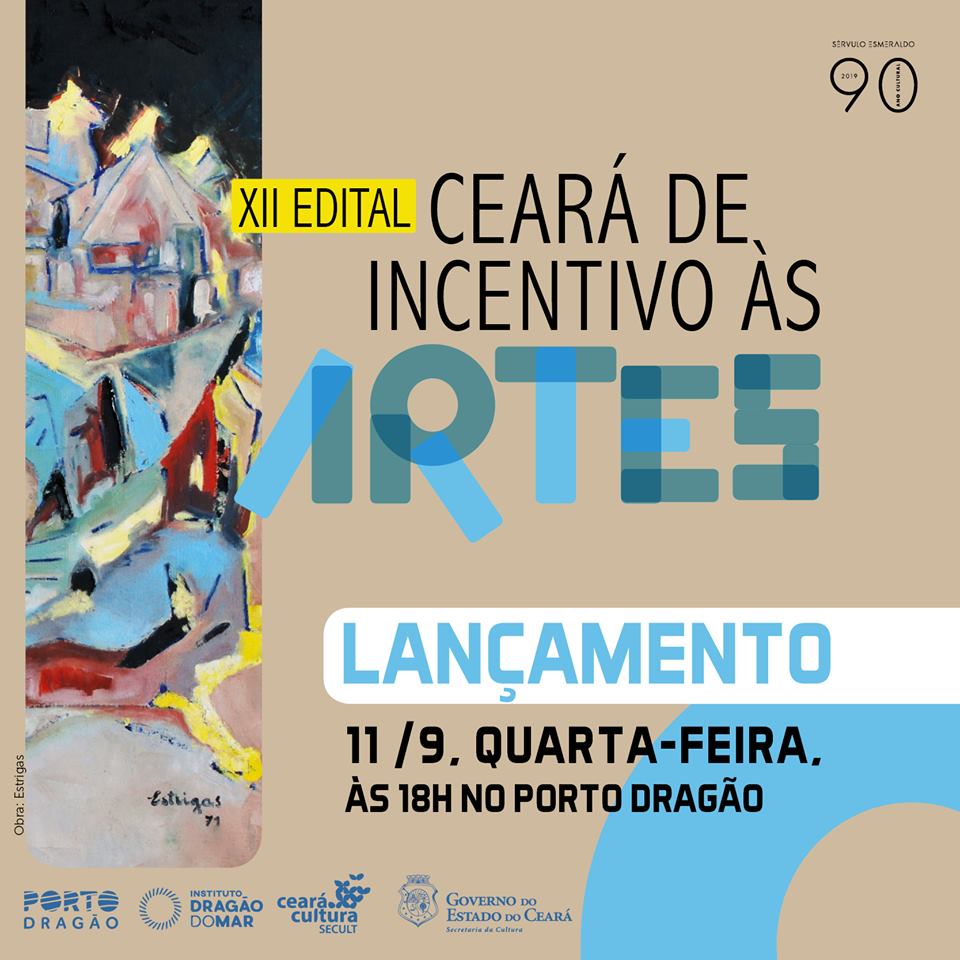 Secult lança XII Edital Incentivo às Artes com 10 linguagens, 293 projetos apoiados e mais de R$ 7 milhões em investimentos