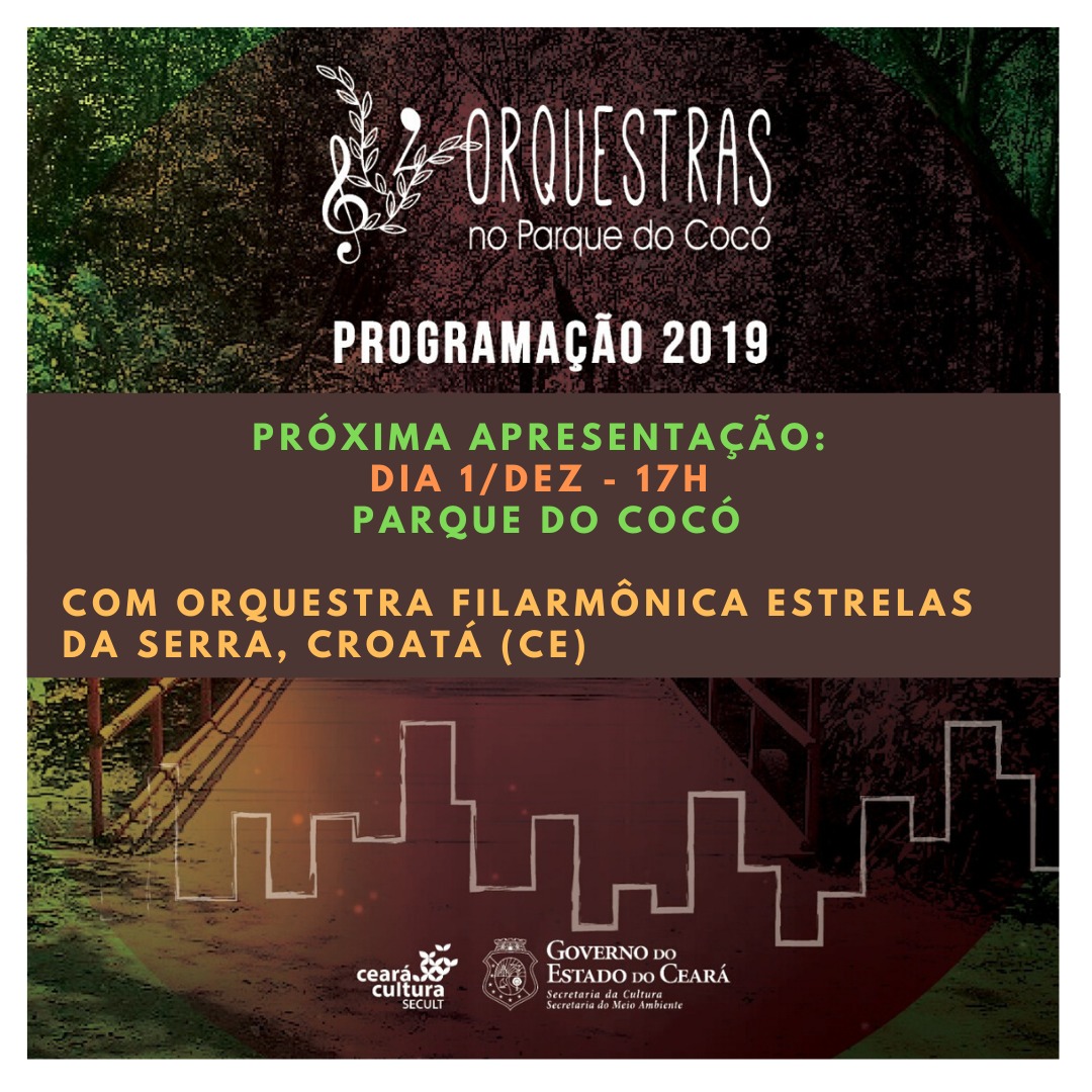 Orquestras no Parque: apresentação acontece neste domingo, 1/12, no Parque do Cocó