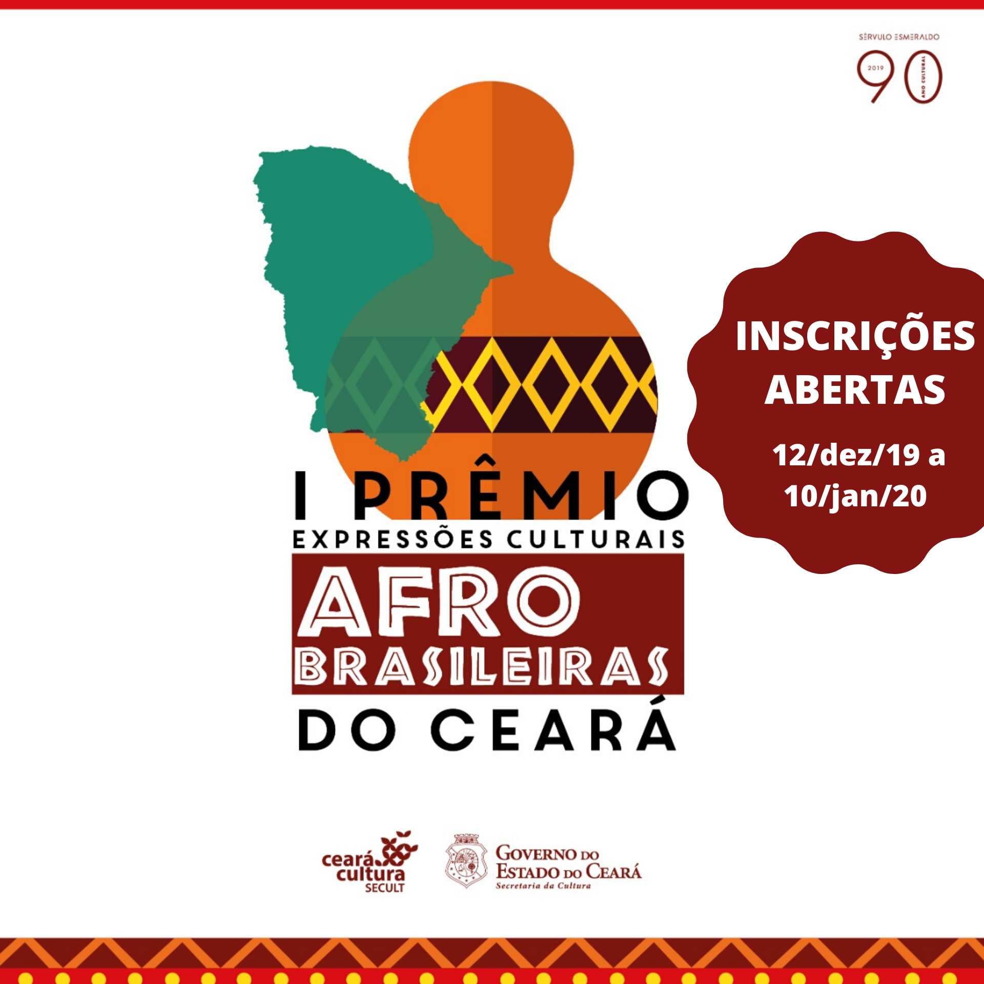 I Prêmio Expressões Culturais Afro-Brasileiras do Ceará está com inscrições abertas