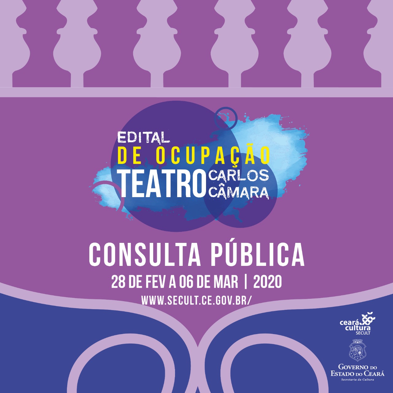 Secult abre Consulta Pública do Edital de Ocupação Teatro Carlos Câmara