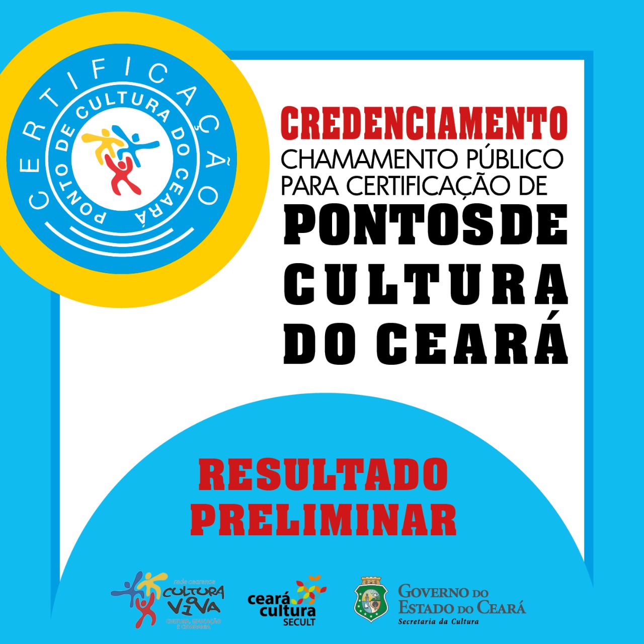 Certificação Pontos de Cultura: Secult divulga resultado preliminar