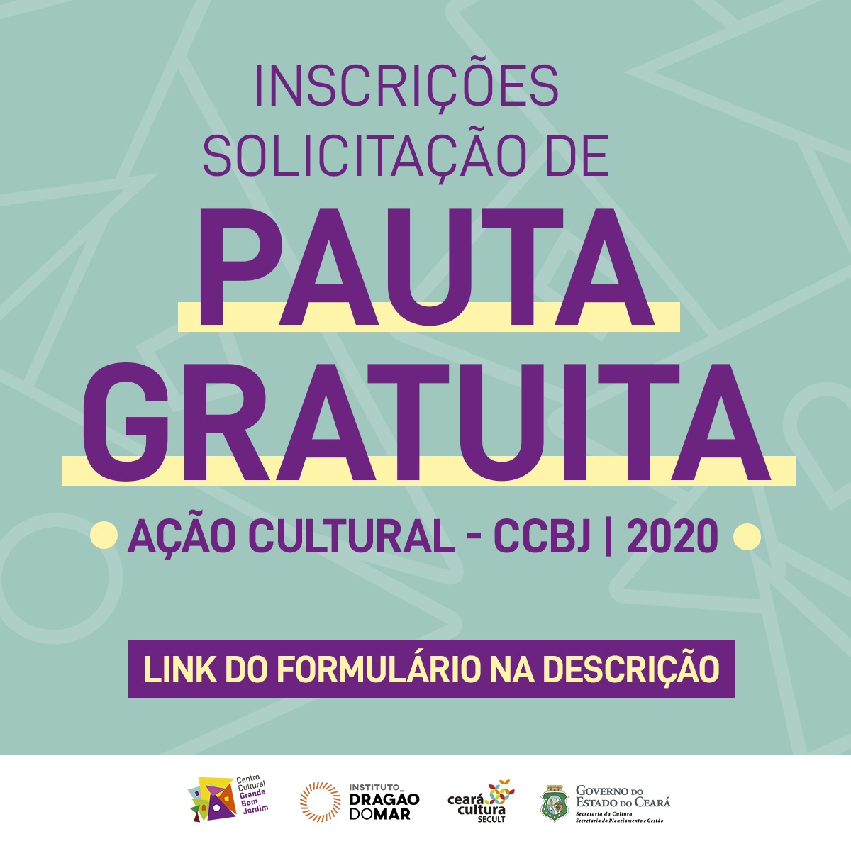 CCBJ disponibiliza pauta a artistas, grupos e coletivos